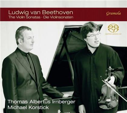 Ludwig van Beethoven (1770-1827), Thomas Albertus Irnberger & Michael Korstick - Violinsonaten - Violin Sonatas (4 Hybrid SACDs)