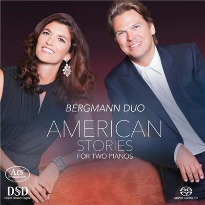 Bergmann Duo, Chick Corea, Leonard Bernstein (1918-1990), Pat Metheny, … - American Stories For Two Pianos (Hybrid SACD)