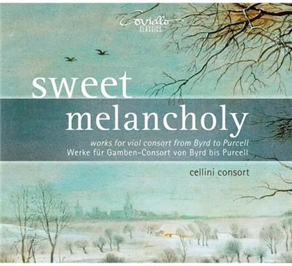 Cellini Consort, Thomas Lupo, Henry Purcell (1659-1695), John Hingeston (ca 1606-1683), Orlando Gibbons (1583-1625), … - Sweet Melancholy - Works For Viol Consort From Byrd To Purcell - Werke Für Gamben-Consort Von Byrd Bis Purcell