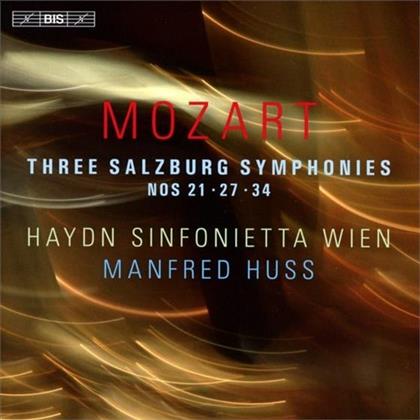 Wolfgang Amadeus Mozart (1756-1791), Manfred Huss & Haydn Sinfonietta Wien - Salzburg Symphonies 21/27/34 (SACD)