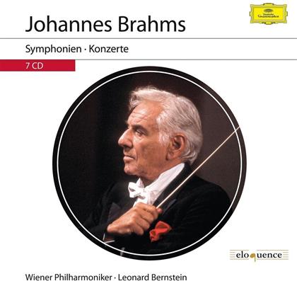 Johannes Brahms (1833-1897), Leonard Bernstein (1918-1990), Gidon Kremer & Mischa Maisky - Symphonien & Konzerte (7 CDs)