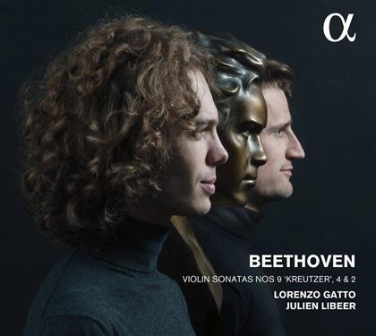 Ludwig van Beethoven (1770-1827), Lorenzo Gatto & Julien Libeer - Violin Sonatas Nos 9 "Kreutzer", 4 & 2