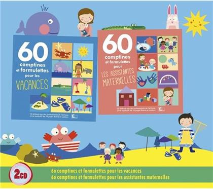 60 Comptines Et Formulettes Pour Les Vacances / Les Assitantes Maternelles (2 CDs)