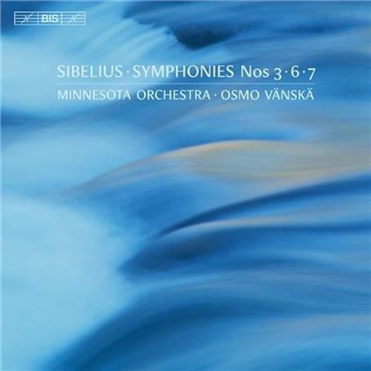 Osmo Vänskä, Jean Sibelius (1865-1957) & Minnesota Orchestra - Symphonies 3,6,7 (SACD)