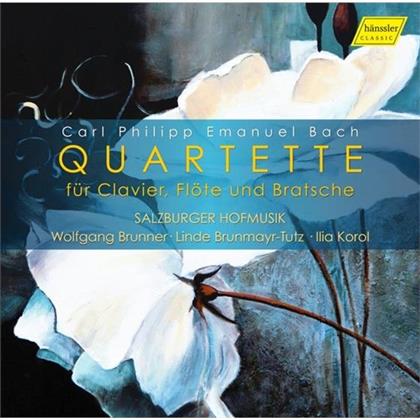 Carl Philipp Emanuel Bach (1714-1788), Linde Brunmayr-Tutz, Ilia Korol & Wolfgang Brunner - Quartette Für Clavier, Flöte Und Bratsche