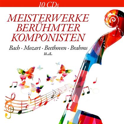 Johann Sebastian Bach (1685-1750), Wolfgang Amadeus Mozart (1756-1791), Ludwig van Beethoven (1770-1827), Johannes Brahms (1833-1897) & + - Meisterwerke Berühmter Komponisten - Famous Composer (10 CDs)