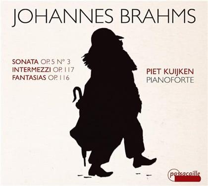 Johannes Brahms (1833-1897) & Piet Kuijken - Klaviersonate In F-Moll Op.5 / 3 Intermezzi / Fantasias