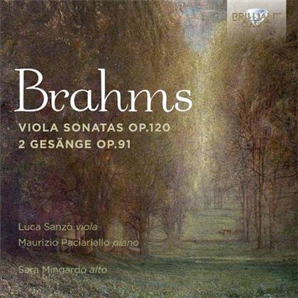 Johannes Brahms (1833-1897), Sara Mingardo, Luca Sanzo & Maurizio Paciariello - Viola Sonatas Op.120, 2 Gesänge op.91