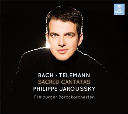 Philippe Jaroussky, Freiburger Barockorchester, Johann Sebastian Bach (1685-1750) & Georg Philipp Telemann (1681-1767) - Sacred Cantatas - Limited Deluxe (CD + DVD)