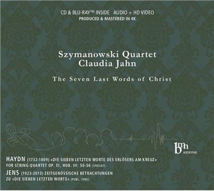 Szymanowski Quartet, Joseph Haydn (1732-1809), Walter Jens (1923-2013) & Jahn Claudia - Haydn: Die sieben letzten Worte des Erlösert am Kreuz, Jens: Zeitgenössische Betrachtungen zu Die sieben letzten Worte (CD + Blu-ray)