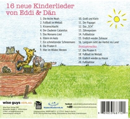 Eddi & Dän - Eddi & Dän Singen Noch Mehr Kinderlieder A Cappella, Vol. 3 (2 CD)