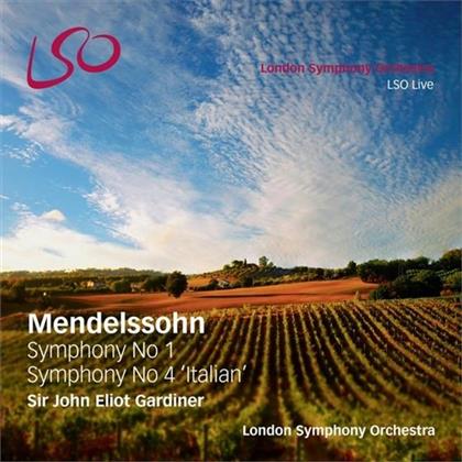 Felix Mendelssohn-Bartholdy (1809-1847), Sir John Eliot Gardiner & The London Symphony Orchestra - Symphonies 1 & 4 (2 Hybrid SACDs)