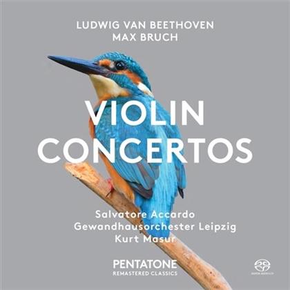 Ludwig van Beethoven (1770-1827), Max Bruch (1838-1920) & Salvatore Accardo - Violin Concertos (SACD)