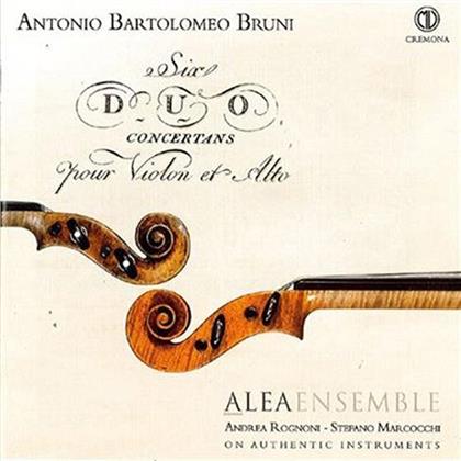 Andrea Rognoni, Stefano Marcocchi & Antonio Bartolomeo Bruni - Six Duo Concertans Pour Violon et Alto