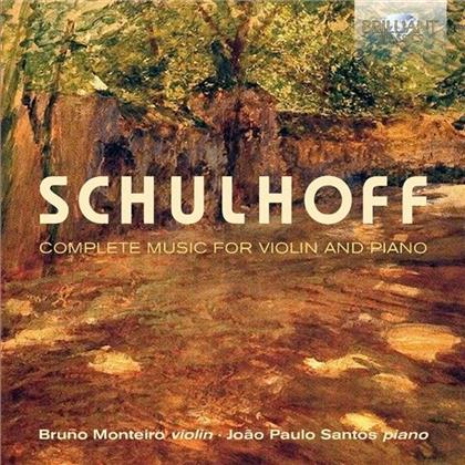 Erwin Schulhoff (1894-1942), Bruno Monteiro & Joao Paulo Santos - Complete Music For Viola & Piano