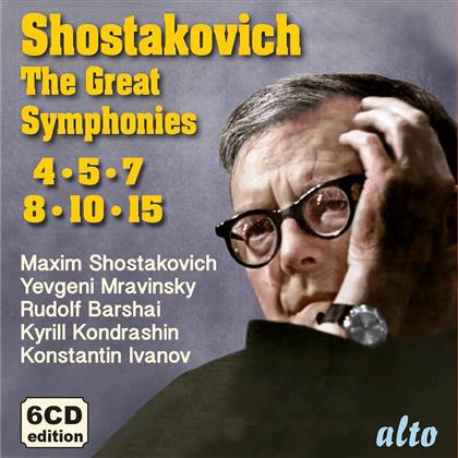 Dimitri Schostakowitsch (1906-1975) - Symphonies 4,5,7,8,10 (6 CDs)