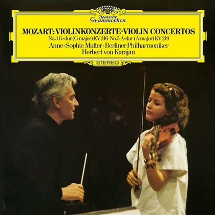 Antonio Vivaldi (1678-1741), Herbert von Karajan, Anne-Sophie Mutter & Berliner Philharmoniker - Violin Concertos 3 & 5 (LP)