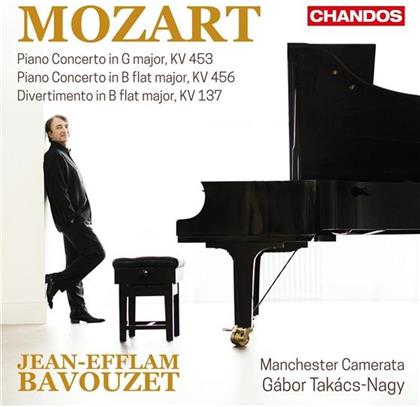 Jean-Efflam Bavouzet, Gabor Takacs-Nagy & Wolfgang Amadeus Mozart (1756-1791) - Piano Concertos K453+456/K137