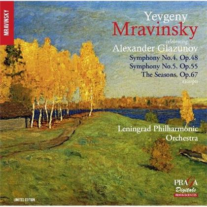 Mravinski Yevgeni, Alexander Konstantinowitsch Glasunow (1865-1936) & Leningrad Philharmonic Orchestra - Symphonies Nos. 4 & 5