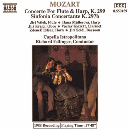 Wolfgang Amadeus Mozart (1756-1791), Richard Edlinger, Jiri Valek, Jiri Krejci, … - Konzert für Flöte und Harfe, Sinfonia Concertante K 297b