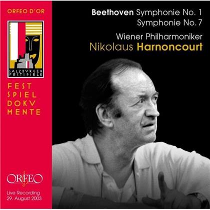 Nikolaus Harnoncourt, Ludwig van Beethoven (1770-1827) & Wiener Philharmoniker - Symphonien 1 + 7 - Salzburger Festspiele Live 29. August 2003