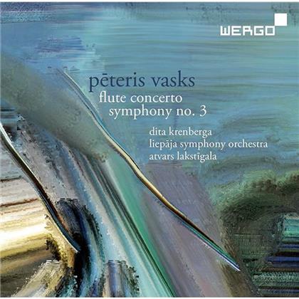 Peteris Vasks (*1946), Atvars Lakstigala, Krenberga Dita & Liepaja Symphony Orchestra - Flute Concerto / Symphony No.3