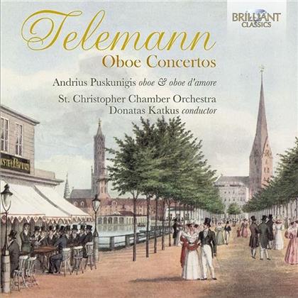 St. Christopher Chamber Orchestra, Georg Philipp Telemann (1681-1767) & Andrius Puskunigis - Oboe Concertos