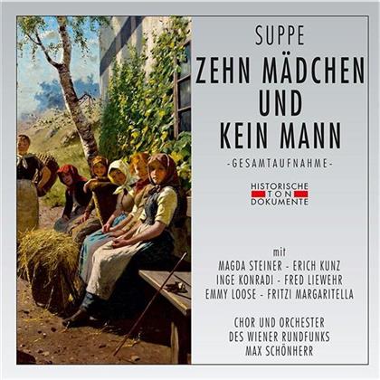Franz von Suppé (1819-1895), Magda Steiner, Erich Kunz, Fred Liewehr, Inge$ Konradi, … - Zehn Mädchen Und Kein Mann (2 CDs)