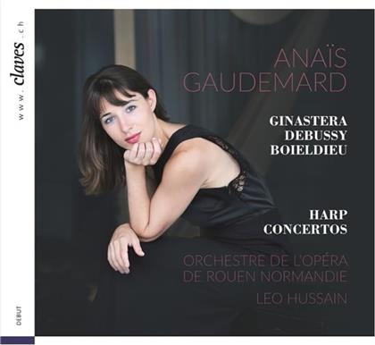 Anais Gaudemard, Alberto Ginastera (1916-1983), Claude Debussy (1862-1918) & Francois-Adrien Boieldieu (1775-1834) - Harp Concertos