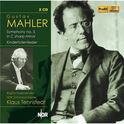 Gustav Mahler (1860-1911), Klaus Tennstedt, Brigitte Fassbaender & NDR Sinfonieorchester - Symphony 5 / Kindertotenlieder (2 CD)