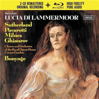 Dame Joan Sutherland, Luciano Pavarotti, Royal Opera House Covent Garden, Gaetano Donizetti (1797-1848) & Richard Bonynge - Lucia Di Lammermoor (2 CDs + Blu-ray)