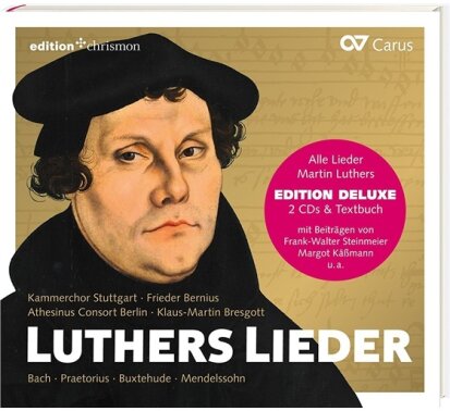 Athesinus Consort Berlin, Kammerchor Stuttgart, Johann Sebastian Bach (1685-1750), Praetorius, Dietrich Buxtehude (1637-1707), … - Luthers Lieder - Deluxe Edition - WCDs & Textbuch (2 CDs)