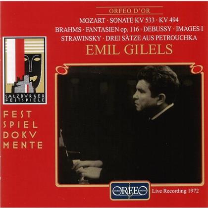 Emil Gilels, Wolfgang Amadeus Mozart (1756-1791) & Claude Debussy (1862-1918) - Salzburg Festival Live 1972