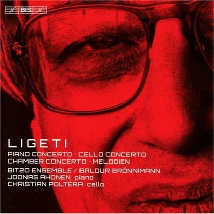 Christian Poltera, Ahonen & György Ligeti (1923-2006) - Cello / Chamber / Piano Concertos (SACD)