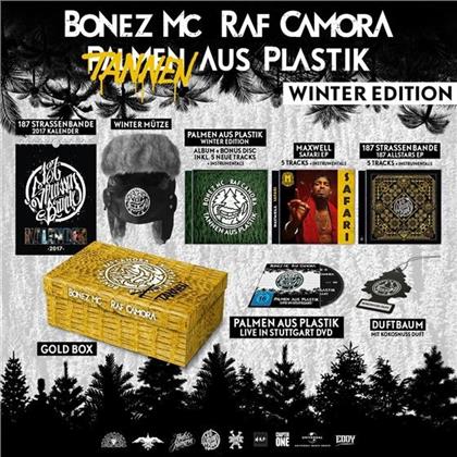 Bonez MC & Raf Camora - Palmen Aus Plastik - Limited Winteredition Gold-Box incl. Wintermütze, Kalender & Duftbaum (5 CDs + DVD)