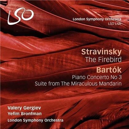 Yefim Bronfman, Valery Gergiev, Igor Strawinsky (1882-1971) & Béla Bartók (1881-1945) - Firebird / Piano Concerto 3 / Mandarin (2 CDs)