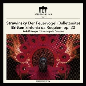 Igor Strawinsky (1882-1971), Sir Benjamin Britten (1913-1976), Rudolf Kempe & Sächsische Staatskapelle Dresden - Der Feuervogel Balletsuite, Sinfonia da Requiem op.20 (LP)