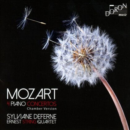 Wolfgang Amadeus Mozart (1756-1791), Sylviane Deferne & Ernest String Quartet - 4 Piano Concertos - Chamber Version (2 CDs)