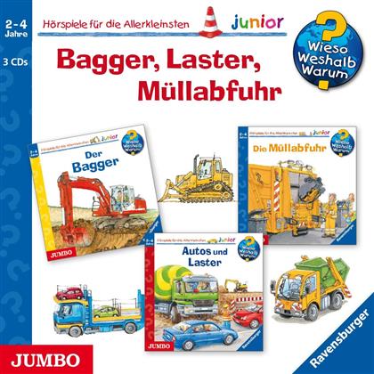 Wieso Weshalb Warum Junior - Bagger, Laster, Müllabfuhr (3 CDs)