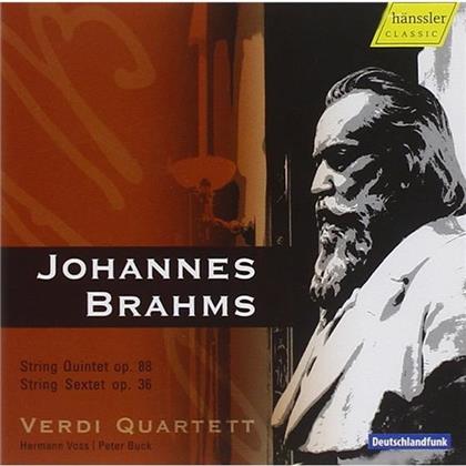Verdi Quartett, Hermann Voss, Peter Buck & Johannes Brahms (1833-1897) - Streichquintett & Streichsextett