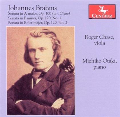 Johannes Brahms (1833-1897), Roger Chase & Michiko Otaki - Sonata in A major Op. 100 arr. Chase, Sonata in F minor Op. 120 No. 1, Sonata in E-flat major Op. 120 No. 2