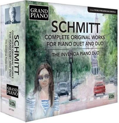Invencia Piano Duo & Florent Schmitt (1870-1958) - Compl Works For Piano Duet+Duo (4 CDs)
