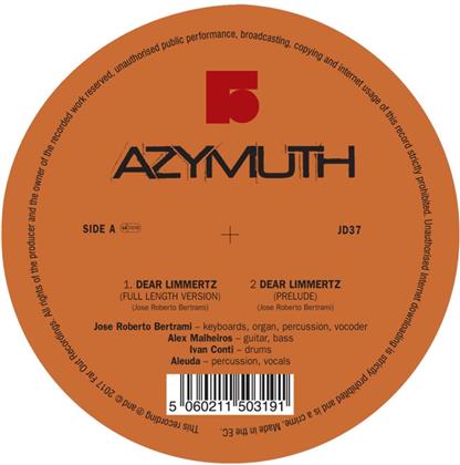 Azymuth - Dear Limmertz/Maracana (12" Maxi)