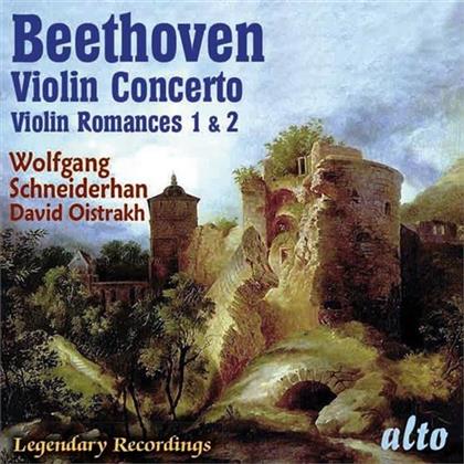 Wolfgang Schneiderhan, Ludwig van Beethoven (1770-1827) & David Oistrakh - Violin Concerto, Violin Romances 1 & 2