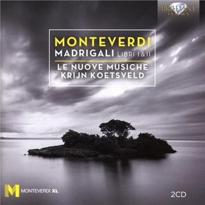 Krijn Koetsveld, Le Nuove Musiche & Claudio Monteverdi (1567-1643) - Madrigals Books 1 & 2 (2 CDs)