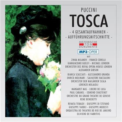 Giacomo Puccini (1858-1924), Alexander Gibson, Molajoli Lorenzo / Capsir / Scala Milano, Lorenzo Molajoli, … - Tosca (MP3) - 4 Gesamtaufnahmen (2 CDs)