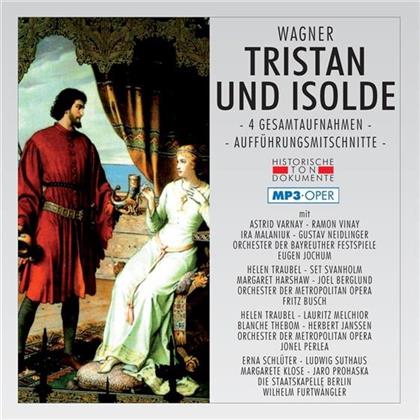 Richard Wagner (1813-1883), Eugen Jochum, Fritz Busch, Jonel Perlea, … - Tristan Und Isolde - (MP3) - 4 Gesamtaufnahmen + 2.&3. Akt (2 CDs)