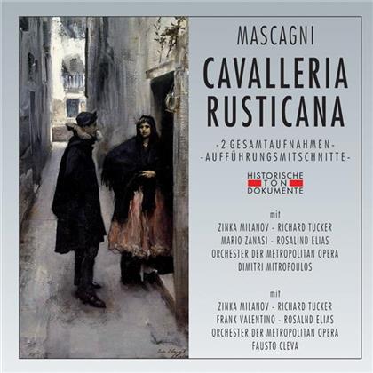 Orchester Der Metropolitan Oper, Pietro Mascagni (1863-1945), Fausto Cleva, Dimitri Mitropoulos & Zinka Milanov - Cavalleria Rusticana - 2 Gesamtaufnahmen Italienisch Gesungen - New York 3.1.1959, New York 13.4.1957 (2 CDs)