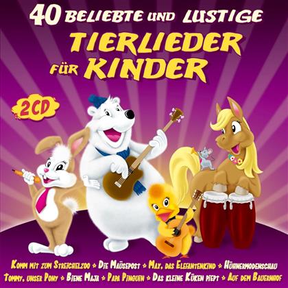 40 Beliebte & Lustige Tierlieder Für Kinder (2 CDs)