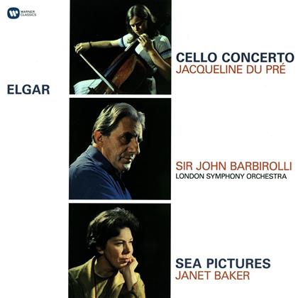Jacqueline Du Pre, Janet Baker, Sir John Barbirolli & The London Symphony Orchestra - Cello Concerto/Sea Pictures (LP)